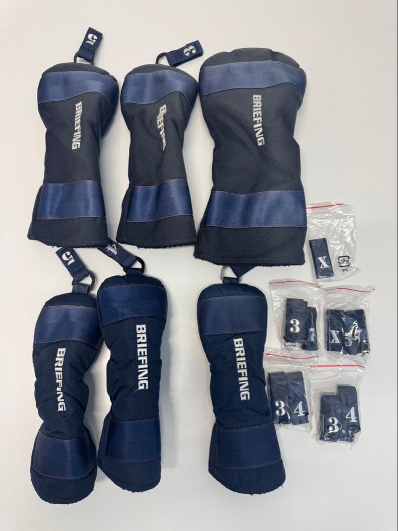 BRIEFING キャディバッグ ネイビー　＋各種カバー７つ