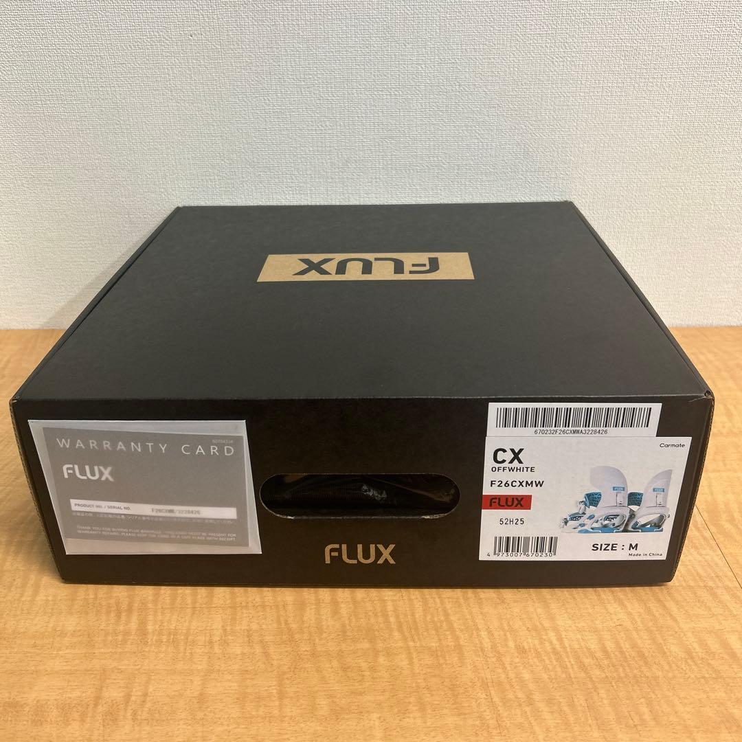 フラックス　25-26 FLUX CX シーエックス WHITE M 新品未使用