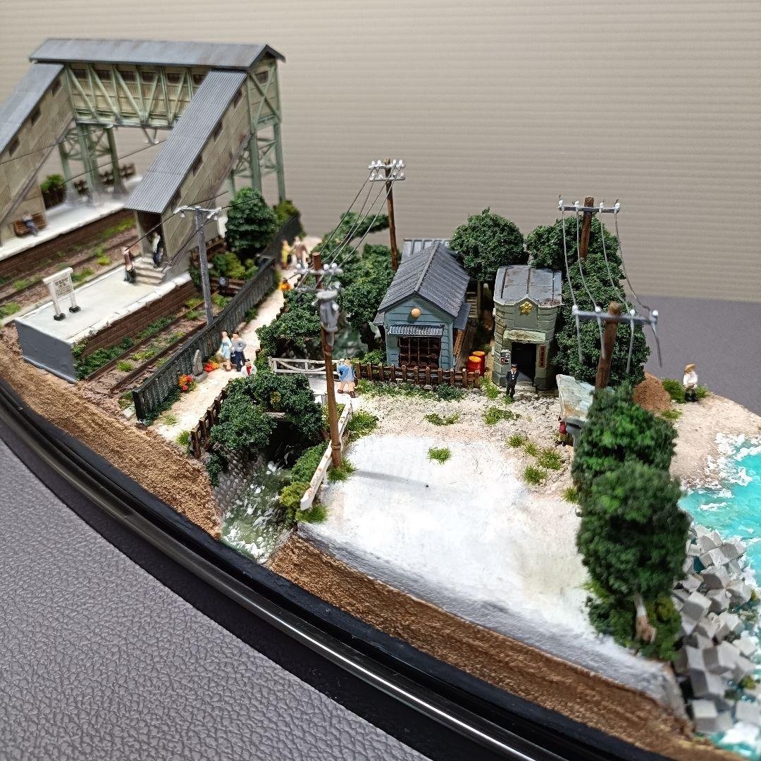 No.55鉄道Nゲージジオラマ車両、バス、車付き