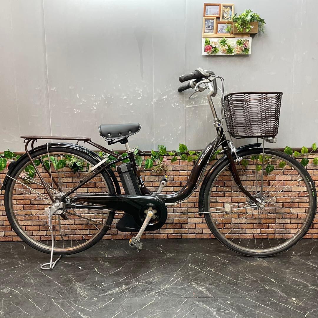 【13】電動自転車 ブリヂストン Assista ブラウン 26インチ