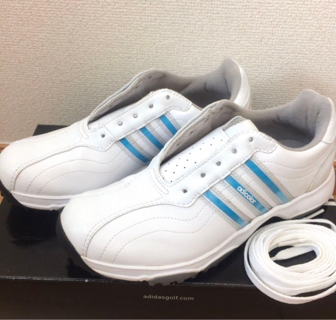 新品同様★アディダスゴルフシューズ★レディース★23cmセンチ
