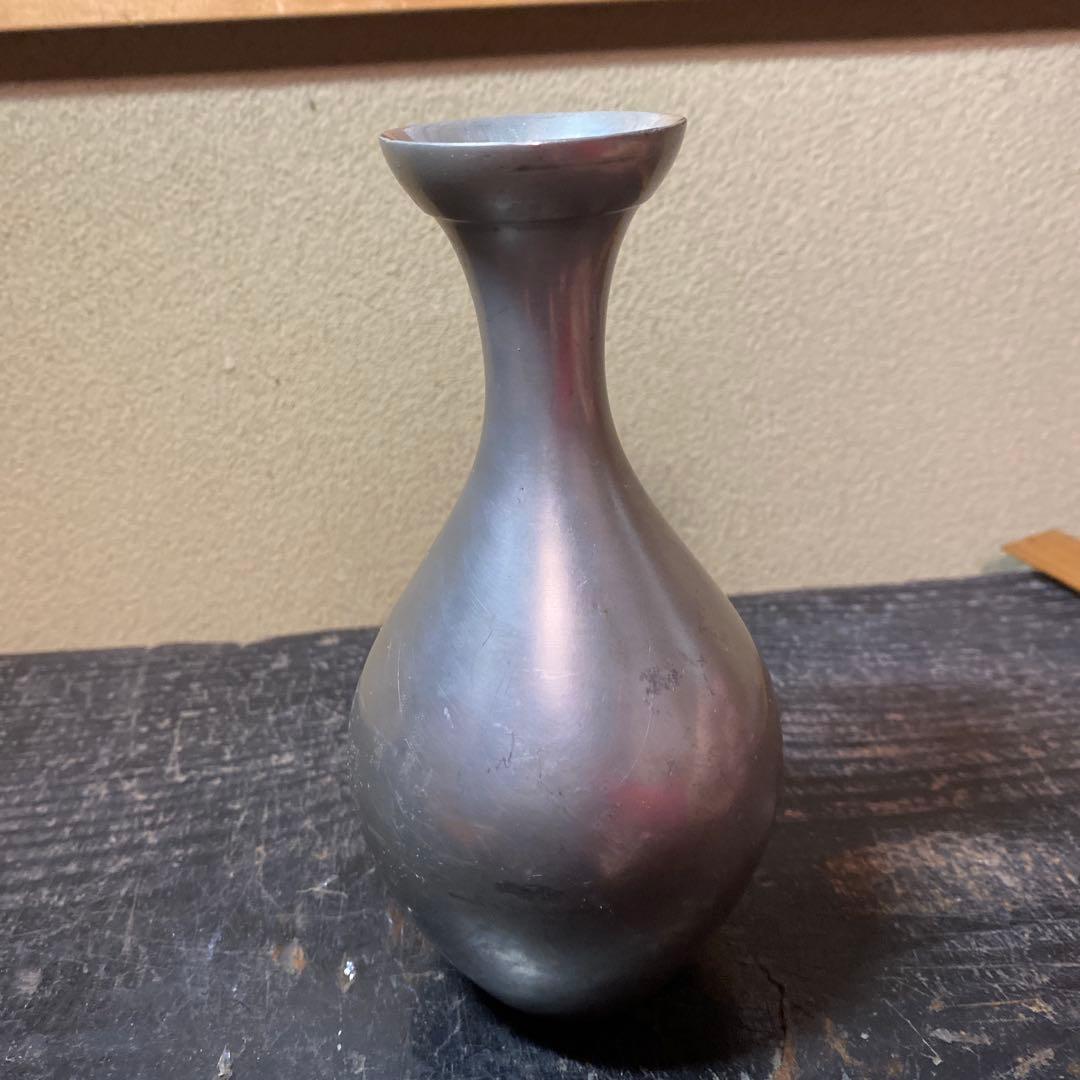 錫徳利D 京錫源製　8cm16.5cm 380g