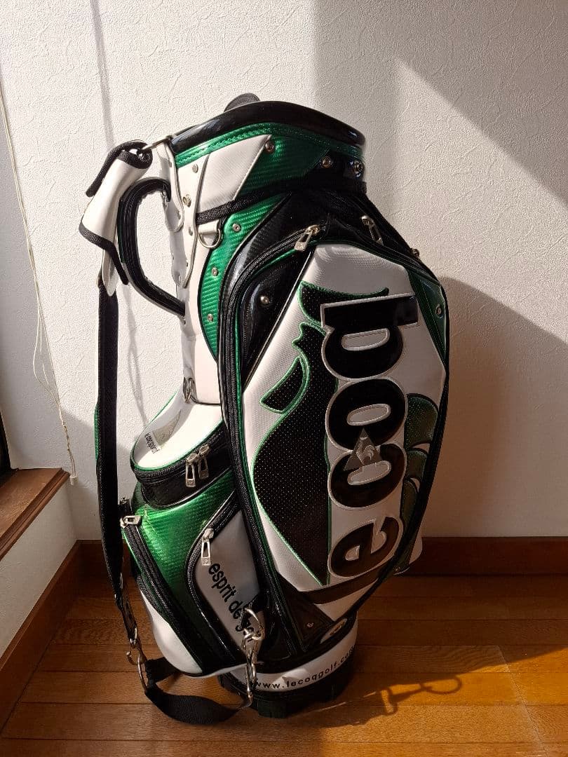 le coq sportif キャディバッグ 緑/白