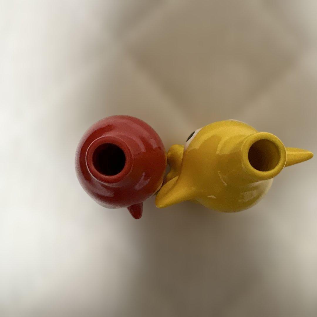 黄赤ピクミン花瓶