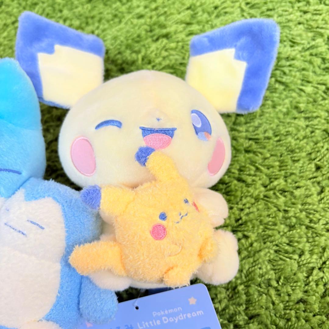 ポケモン ぬいぐるみ Little Daydream ピカチュウ　カビゴン
