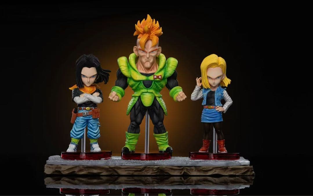 ドラゴンボール 人造人間18号17号 ガレキ ガレージキット スタチュー X②