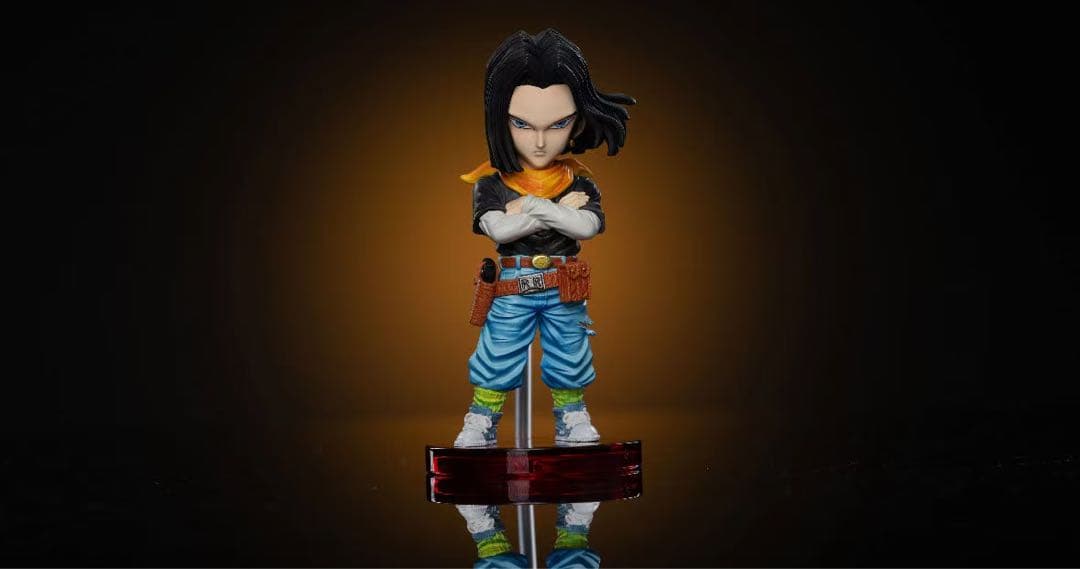 ドラゴンボール 人造人間18号17号 ガレキ ガレージキット スタチュー X②