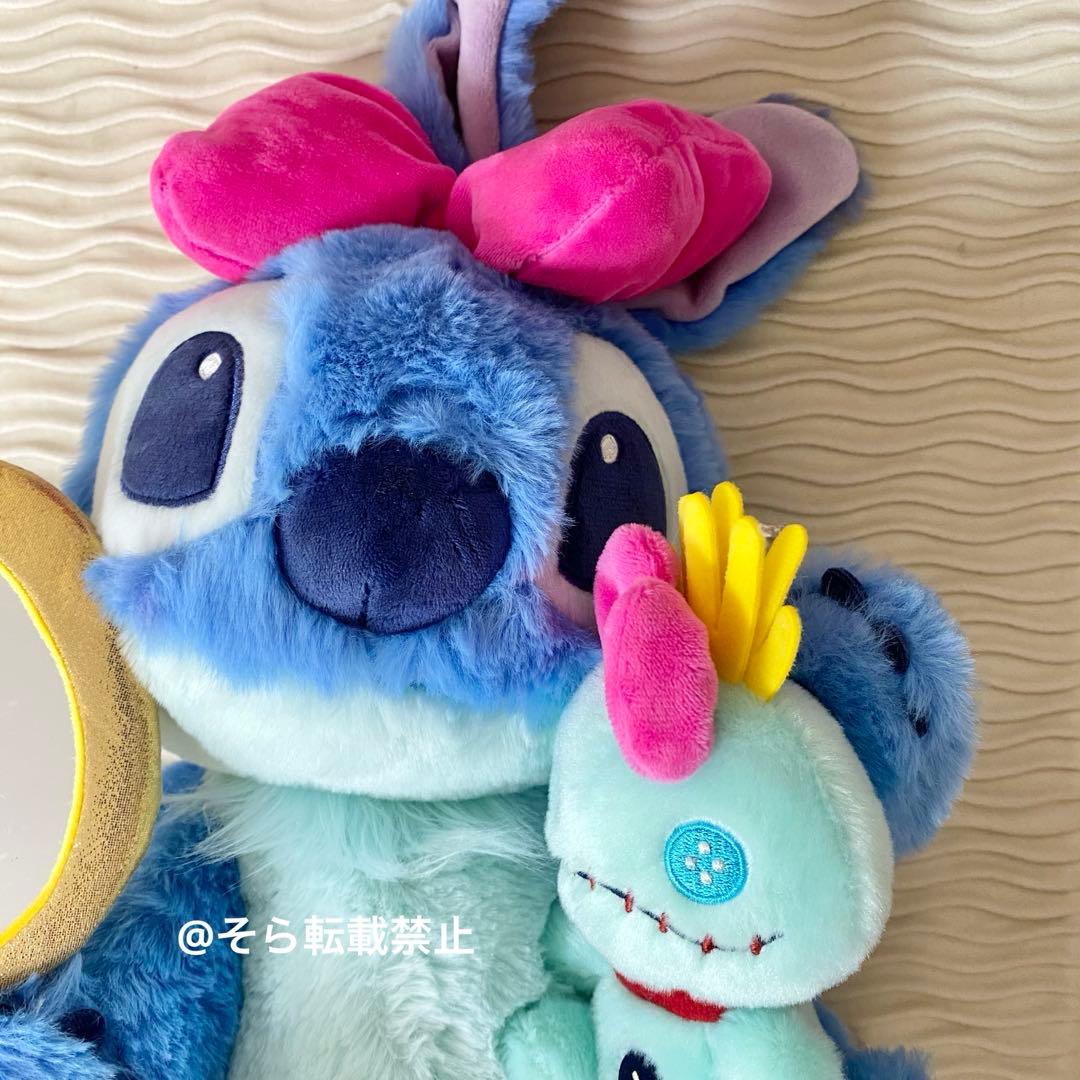 スティッチ スクランプ リボン ぬいぐるみ ディズニーストア 限定