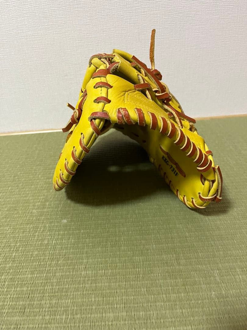 ラスト値下げ　ほぼ新品ハイゴールド軟式ファーストミット左投げKKG-731F心極