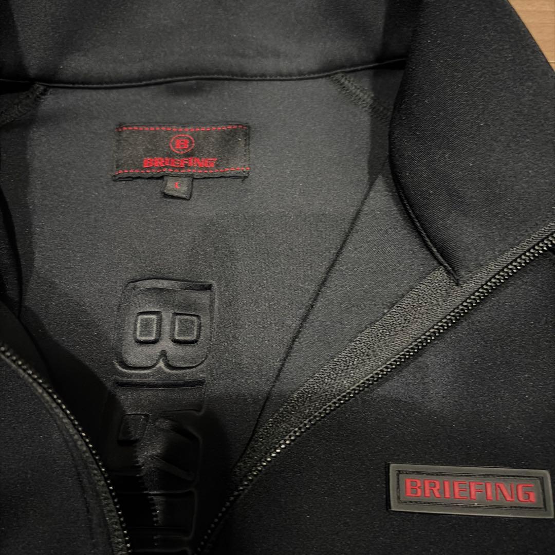 BRIEFING ブラック ハーフジップ