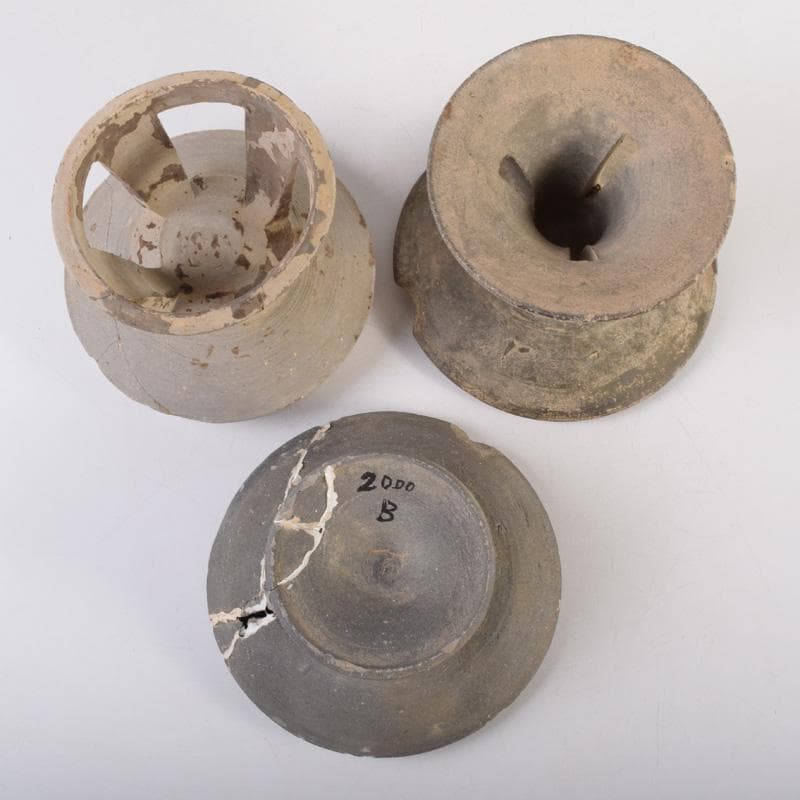 朝鮮美術　須恵器　新羅土器　新羅無釉土　6点まとめて　V　8342A