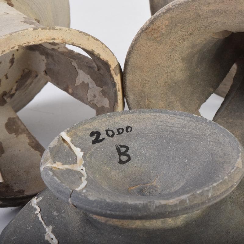 朝鮮美術　須恵器　新羅土器　新羅無釉土　6点まとめて　V　8342A