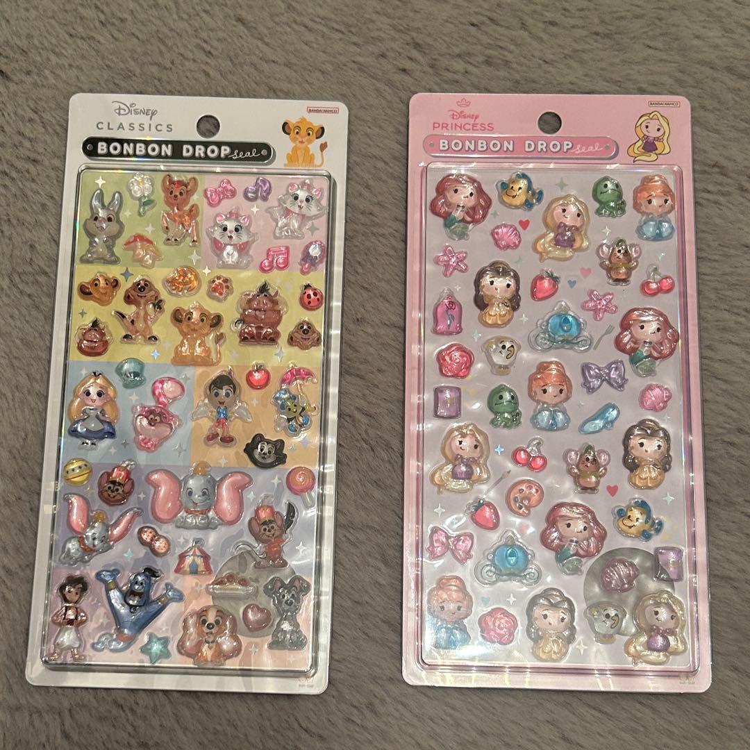 正規品 ボンボンドロップシール クラシック ディズニー プリンセス 2枚セット