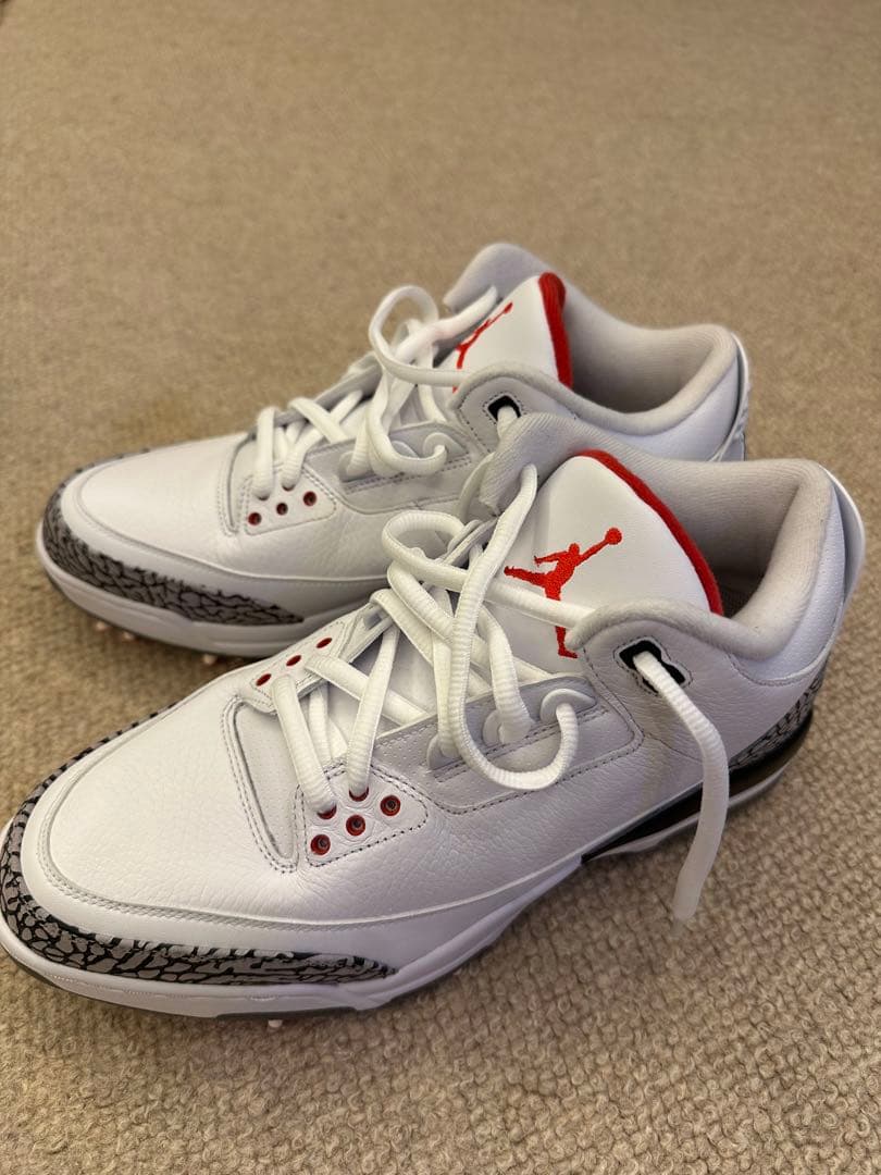 Air Jordan 3 ホワイト/レッド スニーカー Jordan