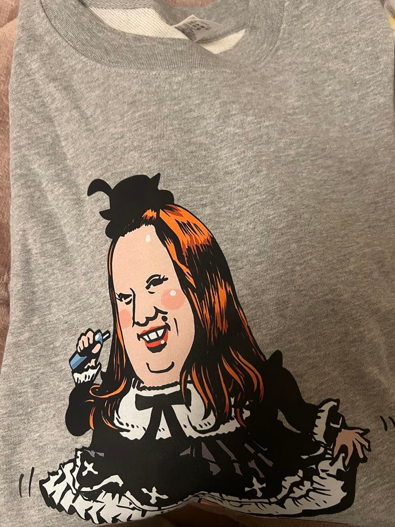 藤沢なな　もんじょり 10周年　トレーナー グレーXXL