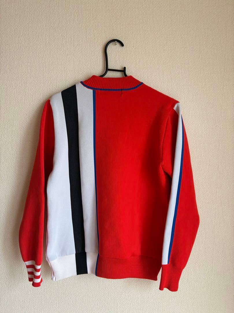 DECEMBER MAY セーター レッド/ホワイト