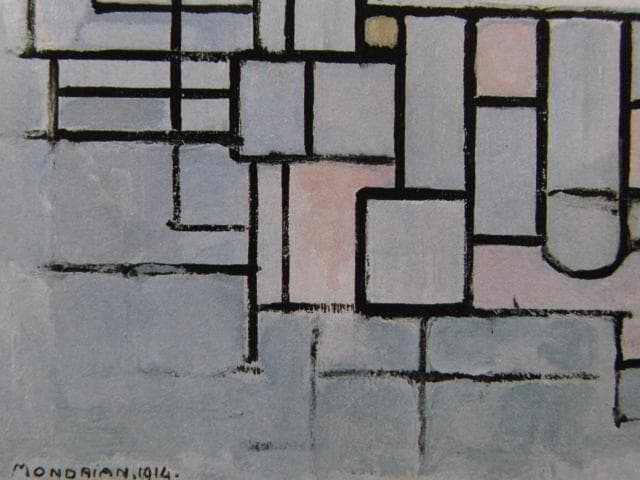 ピート・モンドリアン、『コンポジション 第6番』、希少な画集より