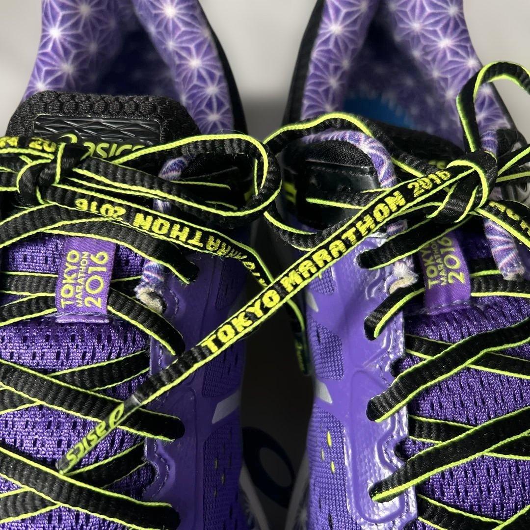 asics 東京マラソン10周年モデル ランニングシューズ27.0cm 紫