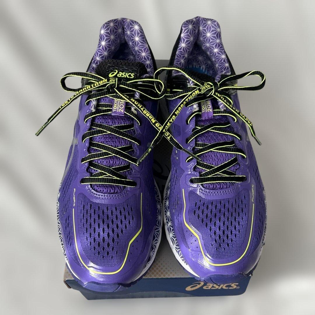 asics 東京マラソン10周年モデル ランニングシューズ27.0cm 紫