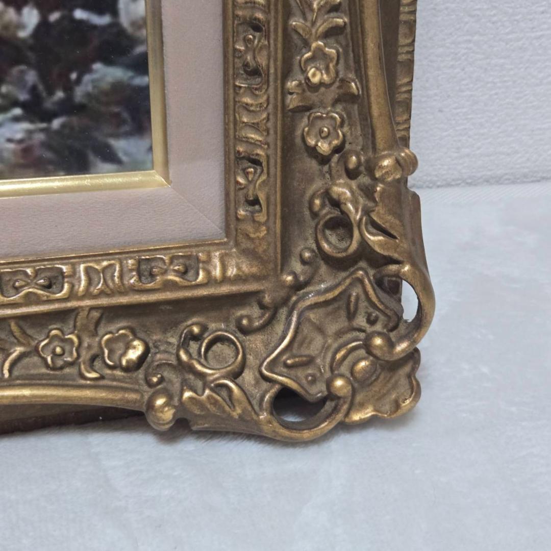 アンティーク風 額付きアート 絵画 インテリア 絵 額縁付き