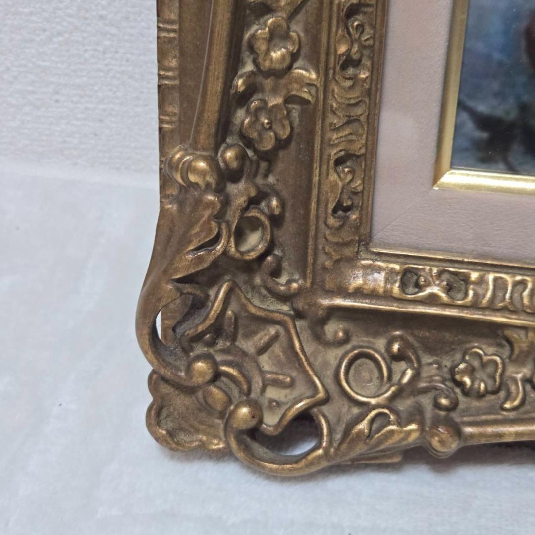 アンティーク風 額付きアート 絵画 インテリア 絵 額縁付き