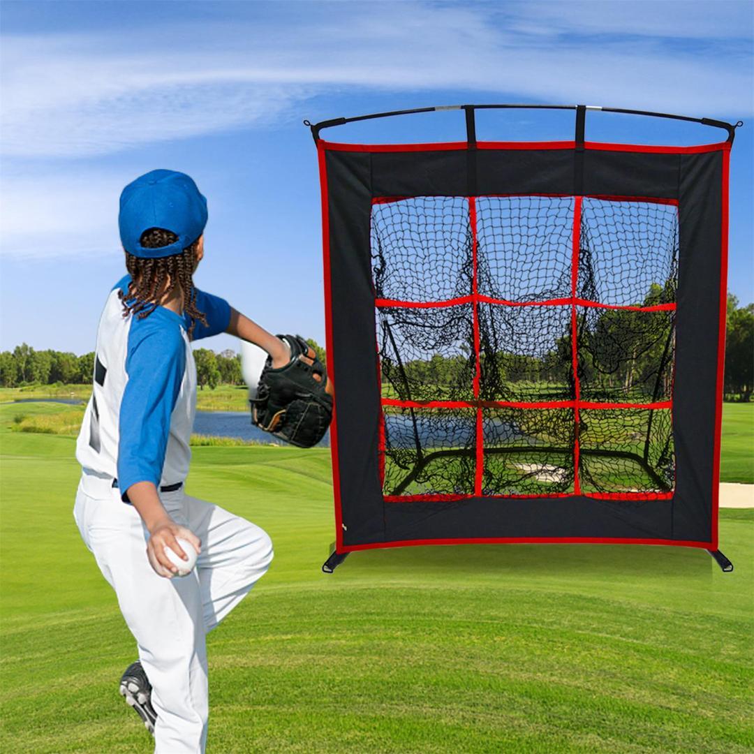 軟式/硬式ボール対応　屋外/室内用　設置簡単　キャリーバッグ付き