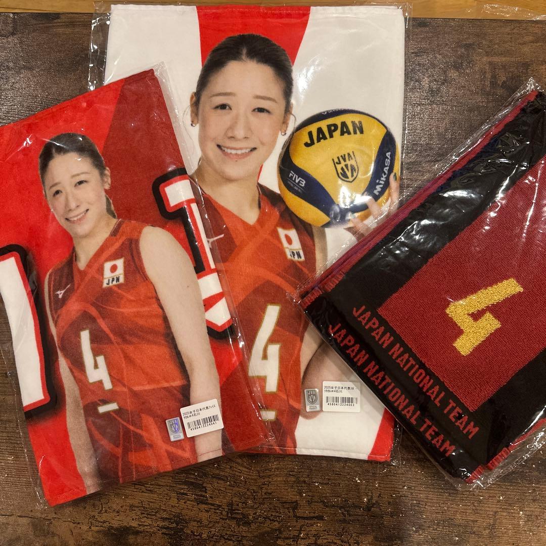新品VNL2025年日本女子バレーボール代表石川真佑選手スポーツタオル3枚#4