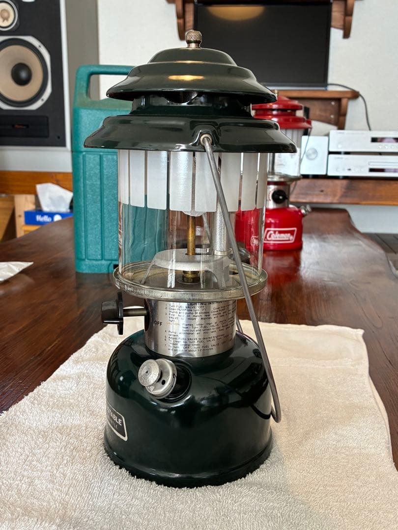 [美品]Coleman ADJUSTABLE TWO MANTLE ランタン