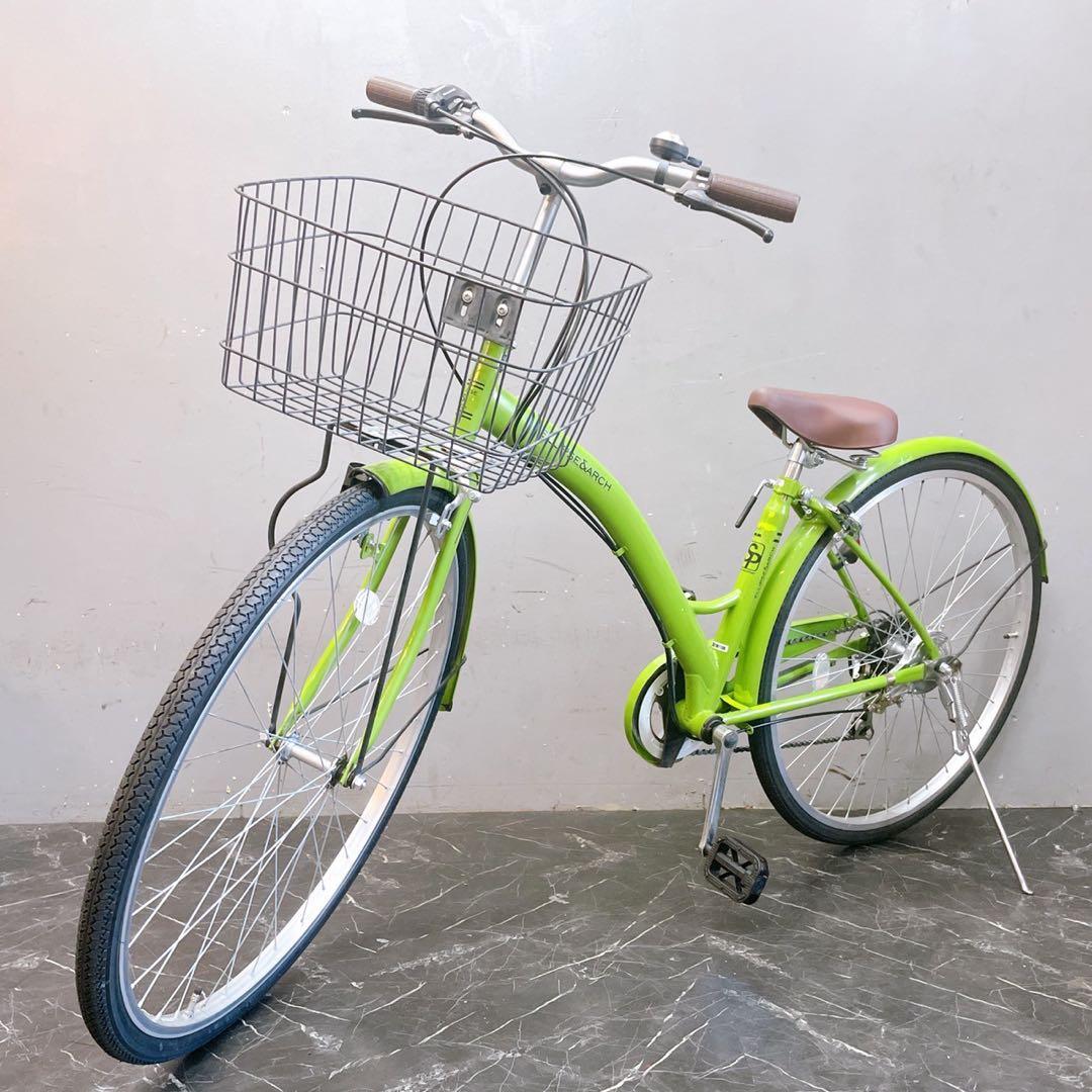 【979】《限定》一般車 シティー車 ELLISE グリーン 27インチ