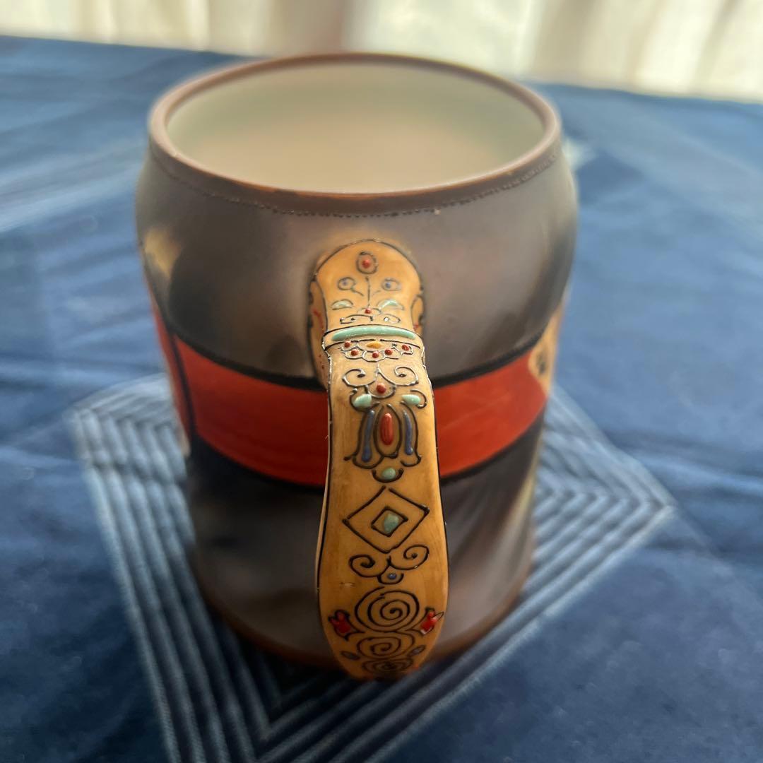 オールドノリタケ✴︎ビア、マグトランプ柄