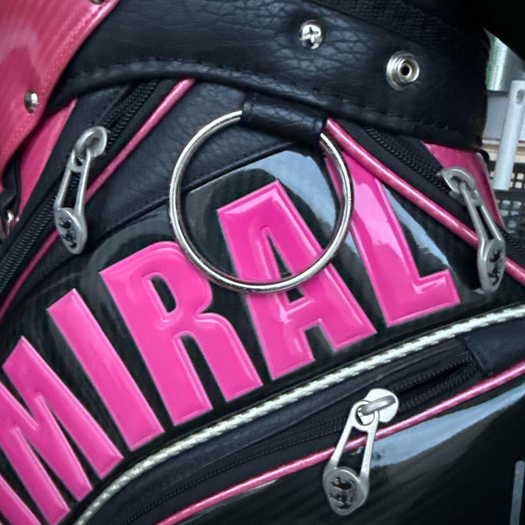 ADMRIAL キャディバッグ 2018年モデル 黒・ピンク