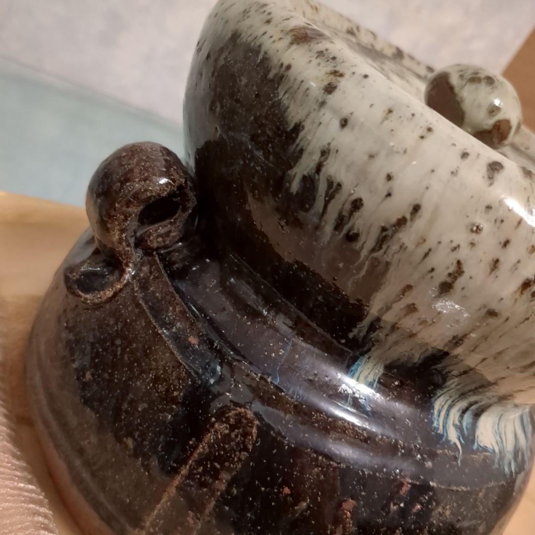 田中佐次郎　水差し　唐津焼　山瀬窯