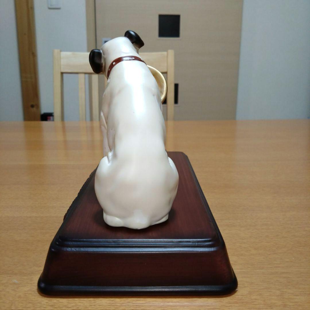 【昭和レトロ】◆ビクター犬◆蓄音機とニッパー台座付◆陶器製◆超稀少◆アンティーク