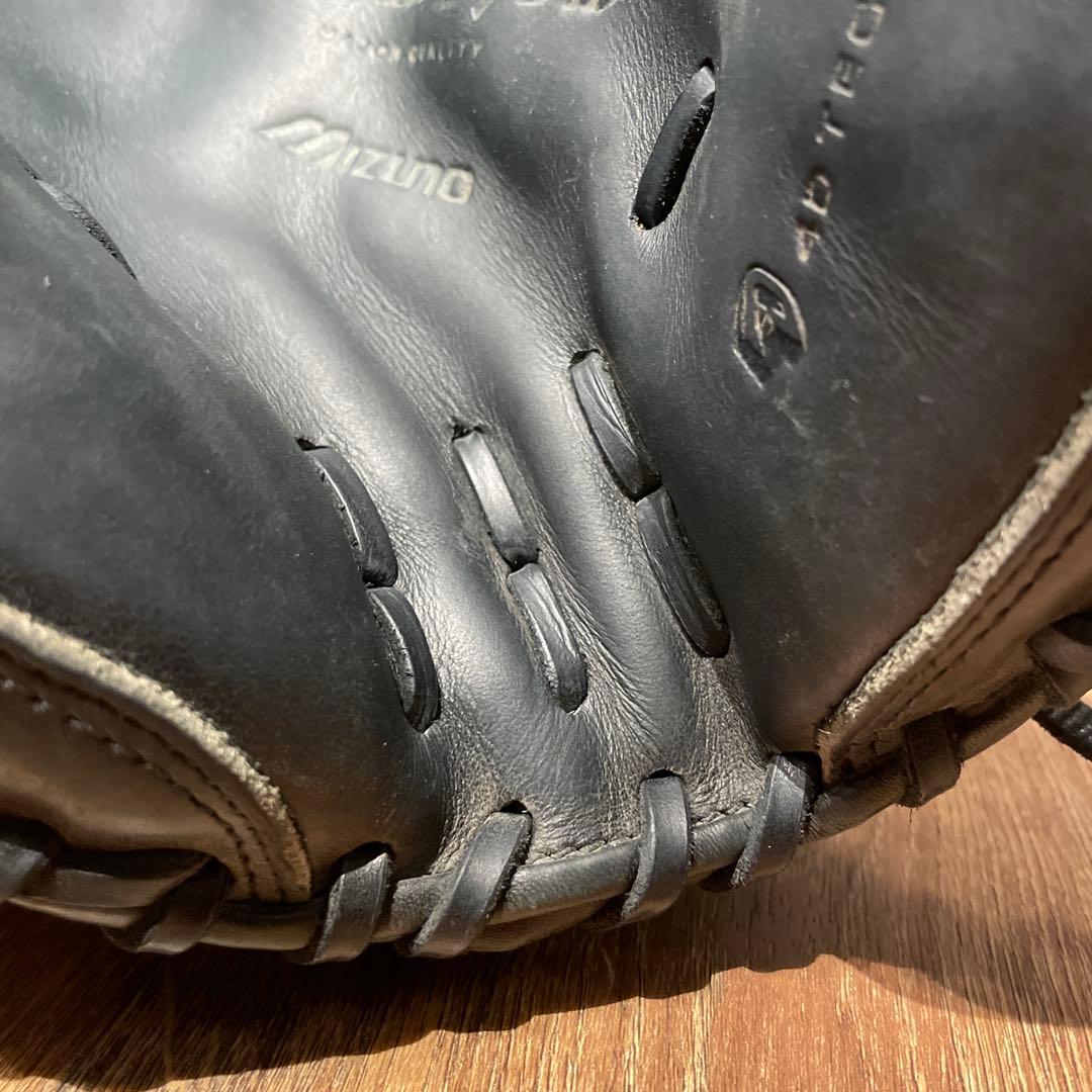 ミズノプロ 旧ロゴ 軟式用 キャッチャーミット ブラック