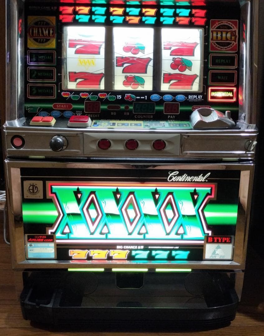 【パチスロ実機】アルゼ★コンチ４X【不要機付】４号機・希少台・人気台
