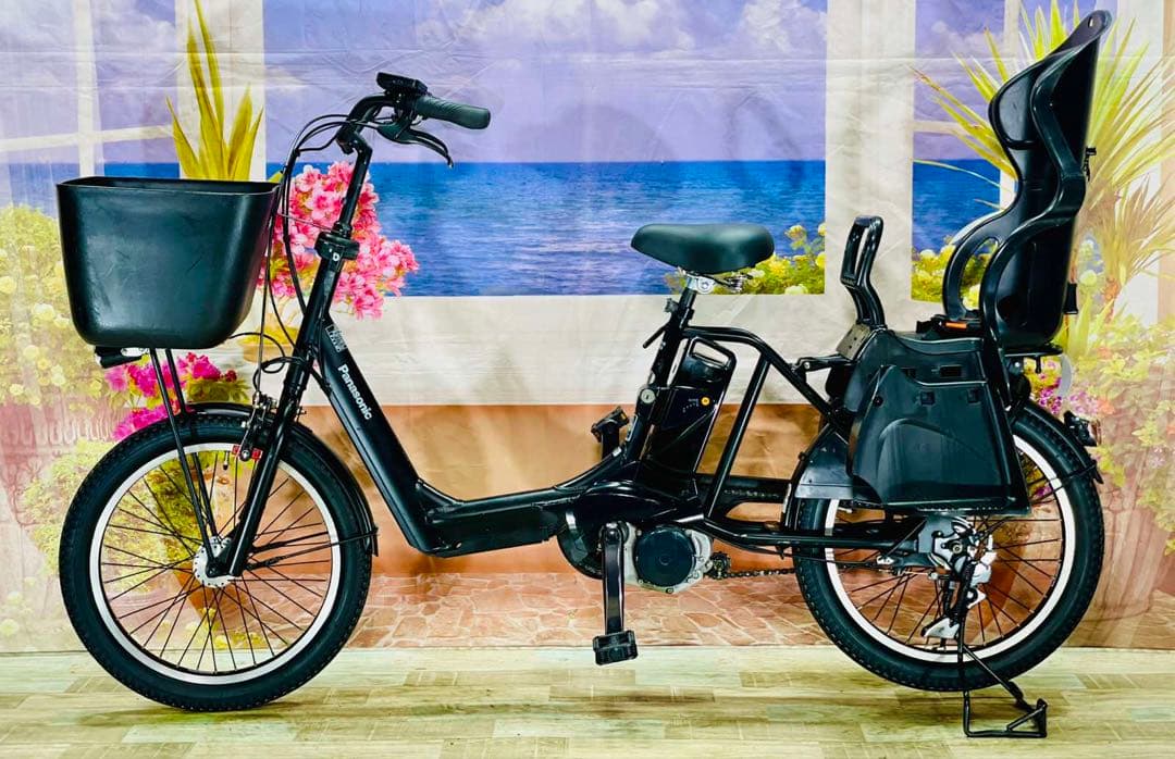 ギュットアニーズ⭐️13AH！パナソニック子供乗せ電動アシスト自転車Y2668