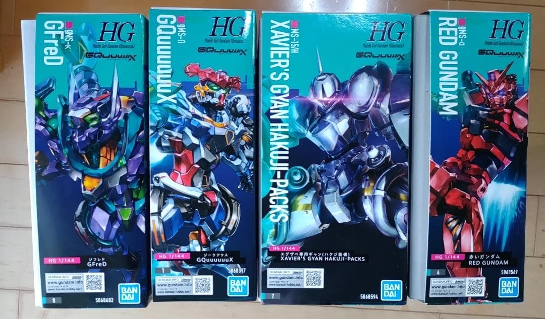 4点セット HG ジークアクス ジフレド エグザベ専用ギャン 赤いガンダム
