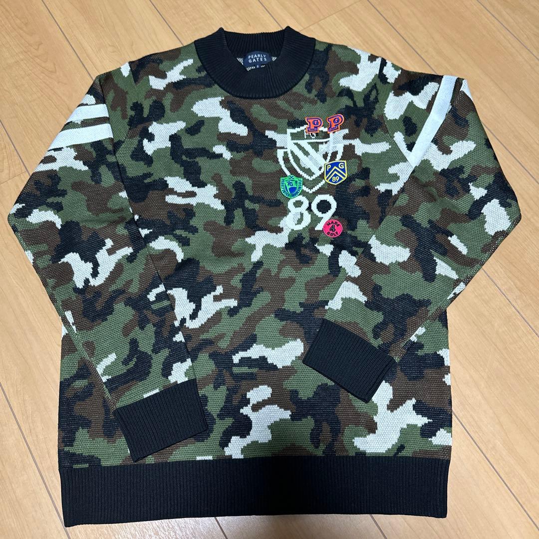 PEARLY GATES 迷彩柄 ニットセーター