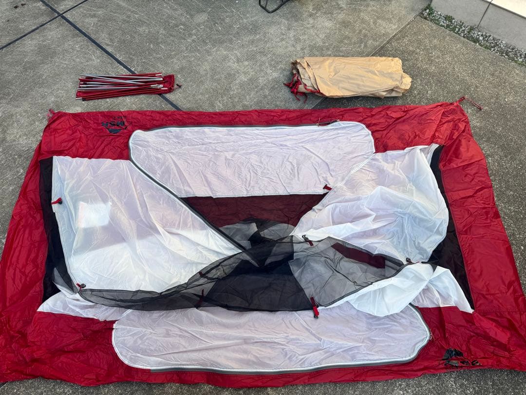 MSR エリクサー2 アウトドア キャンプ テント タン TAN