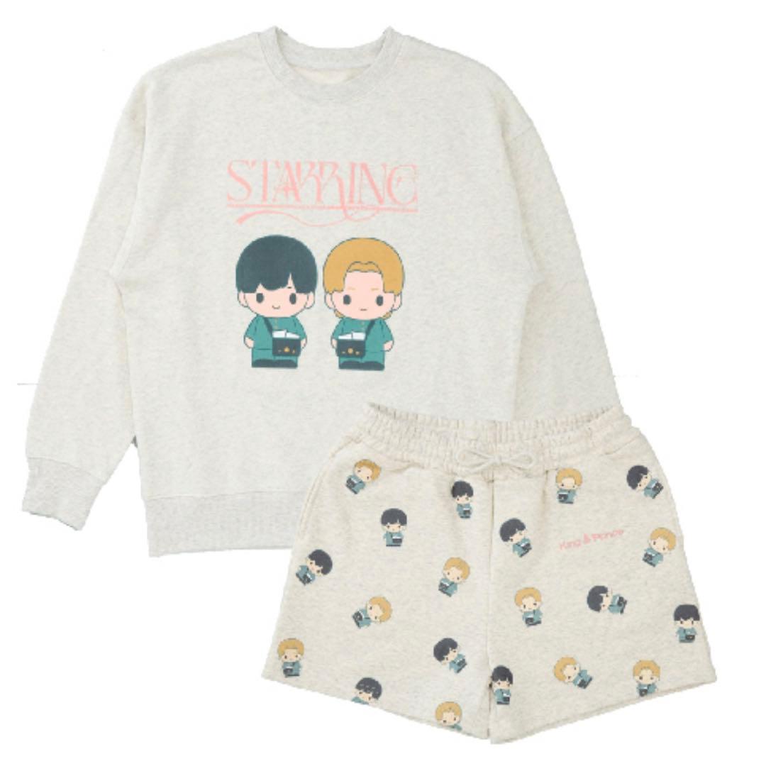 キンプリ ポップアップ ルームウェア スウェット＆ショートパンツセット