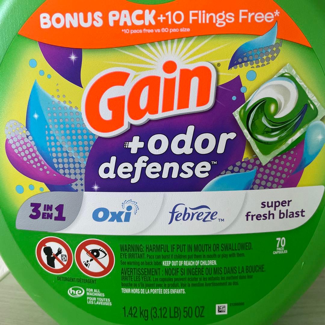 新品 Gainゲイン ファブリーズ 洗濯洗剤ジェルボール2種類香り