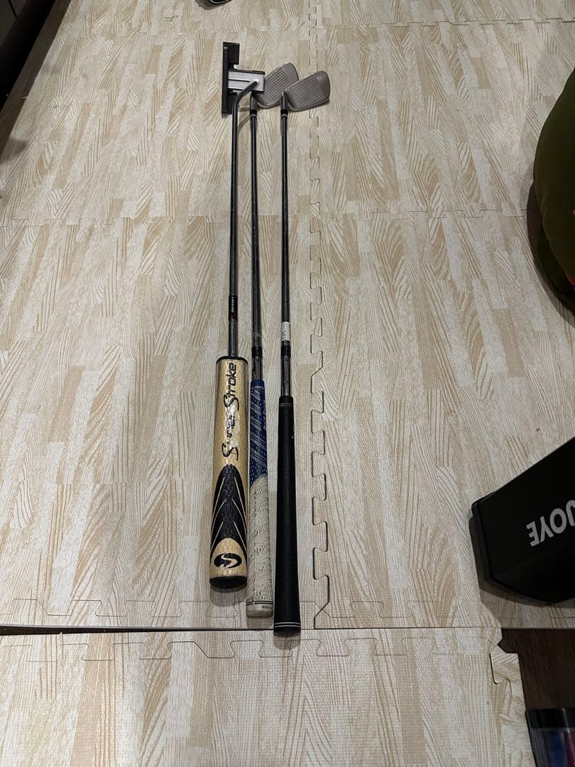 デニム風 ゴルフバッグ　キャリーバック　クラブフルセット付