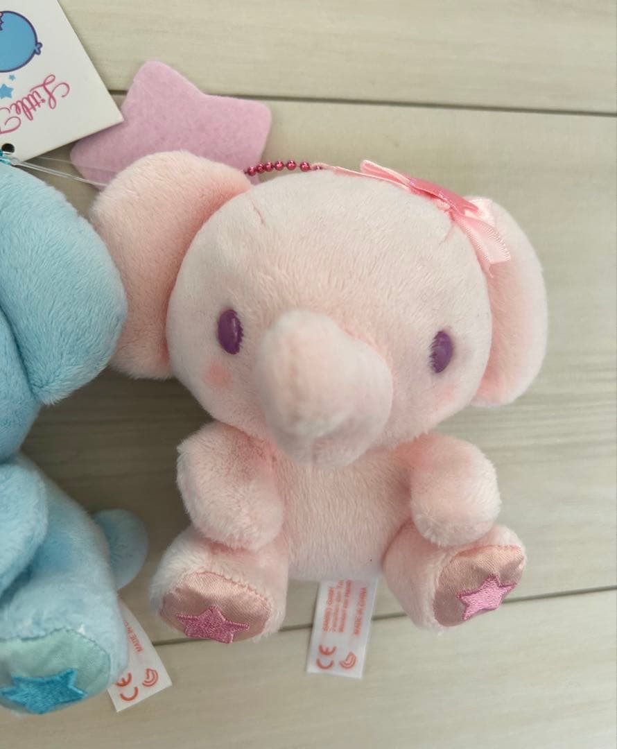 キキララ　45周年アニバーサリー　新品　ぞう　ぬいぐるみ　マスコットホルダー