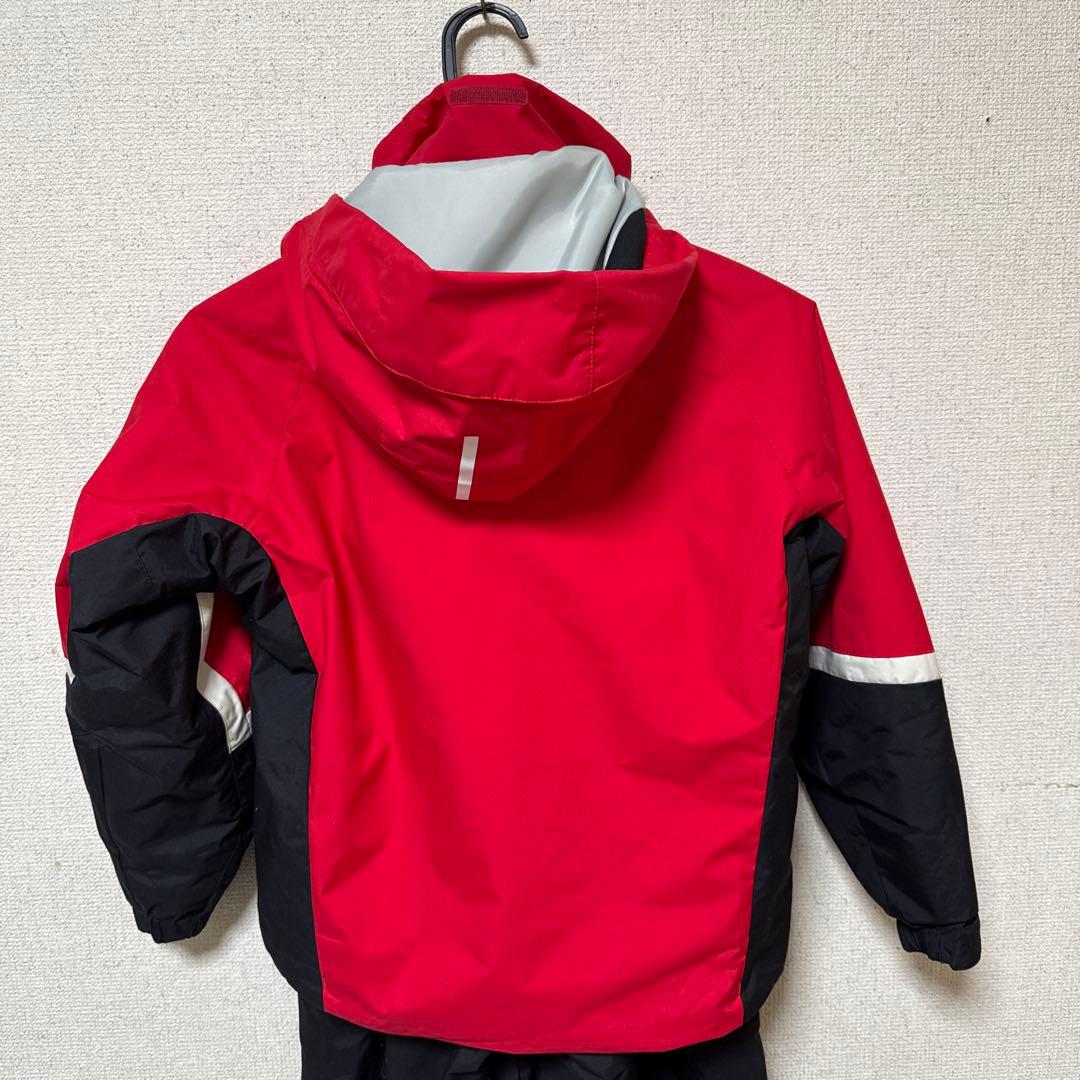 デサント DESCENTE スキーウェア　赤黒 130 キッズ ジュニア　スノボ