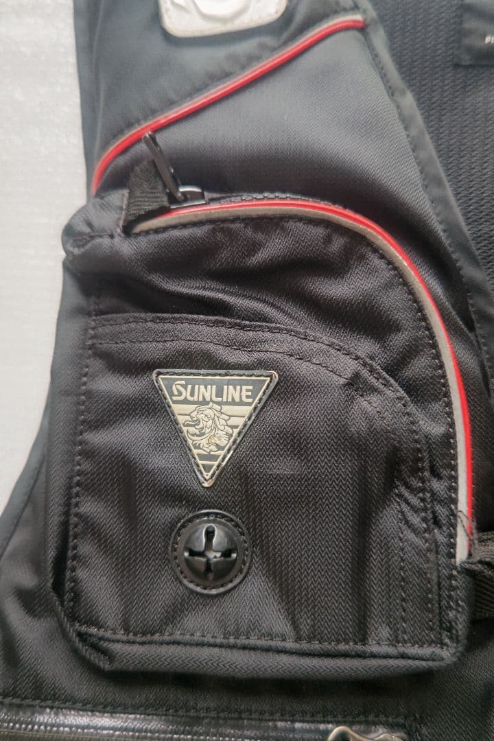 SUNLINE STATUS フィッシングベスト L ブラック