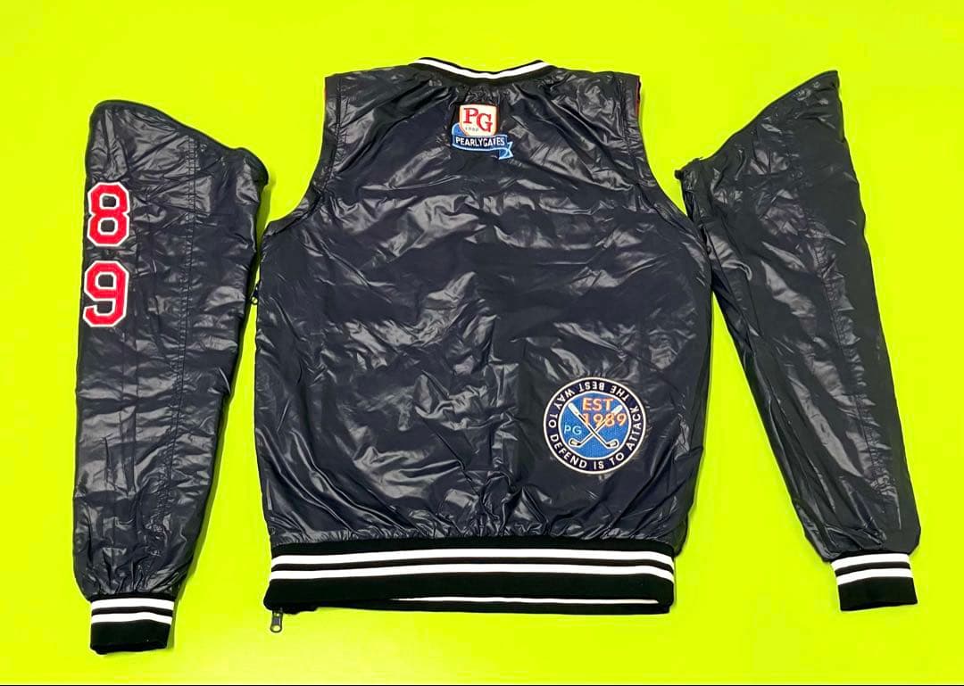 値下げ パーリーゲイツ リバーシブル4way スニード ベスト レッド ネイビー