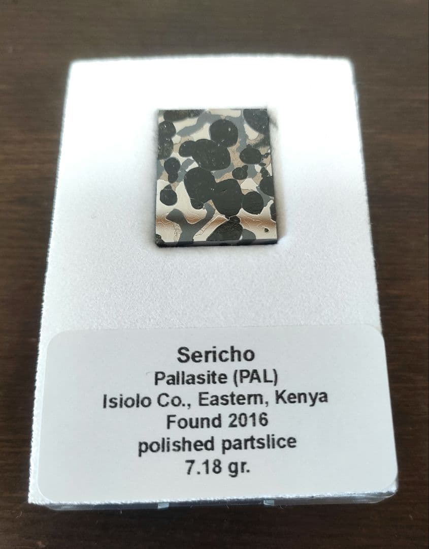 セリコ隕石 パラサイト隕石 スライス 標本