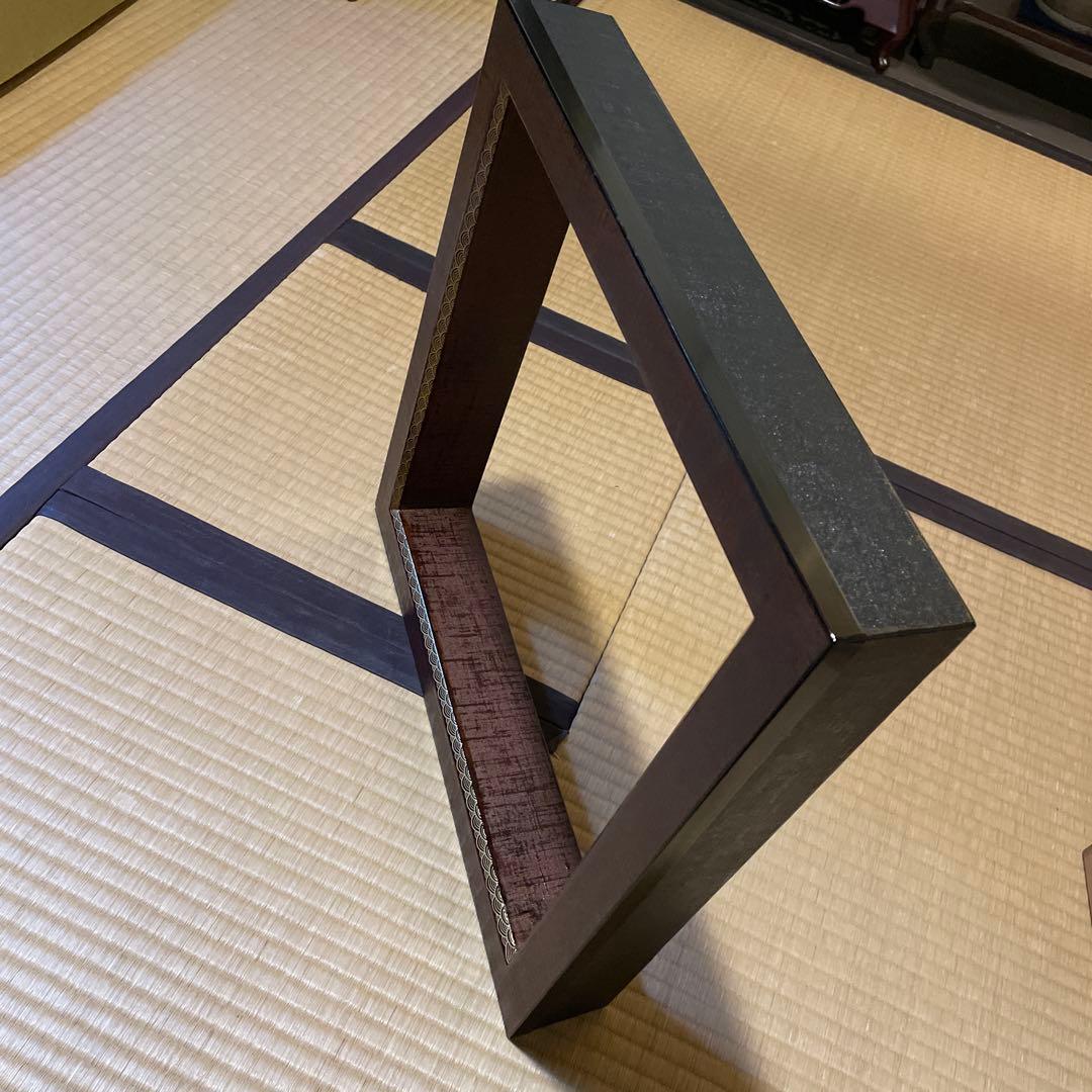 「京塗師」の名工【鈴木 光入】(作)の『炉縁』でございます。　茶道具