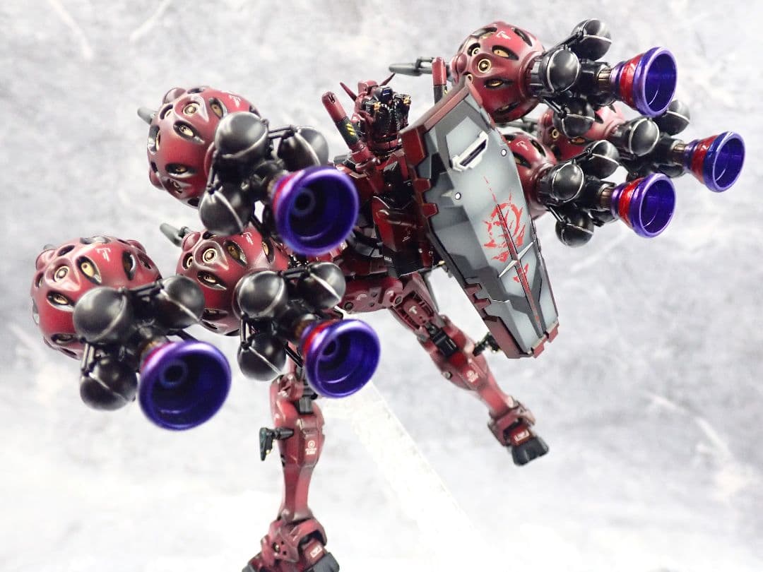 HG ジークアクス 赤いガンダム(フルビット) 全塗装 ガンプラ塗装済 完成品