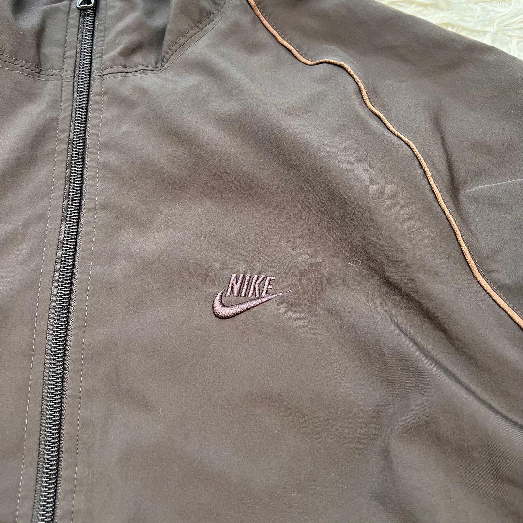 00s nike マンチェスターU 短丈　ドローコード　ナイロンジャケット　M